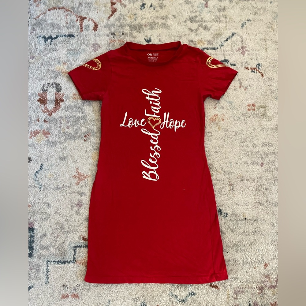 Inspirational Girls Stretchy T-Shirt Dress